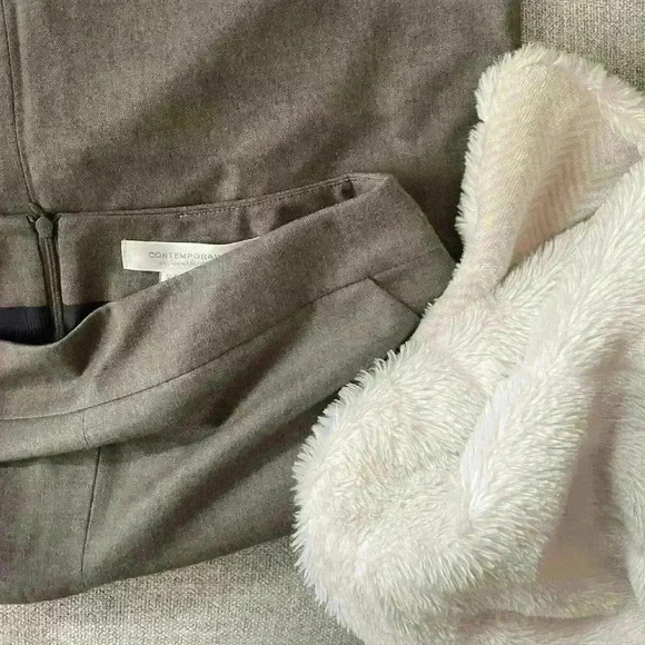 Contemporaine | Light brown skirt suit  size US 10 - Picture 6 of 7